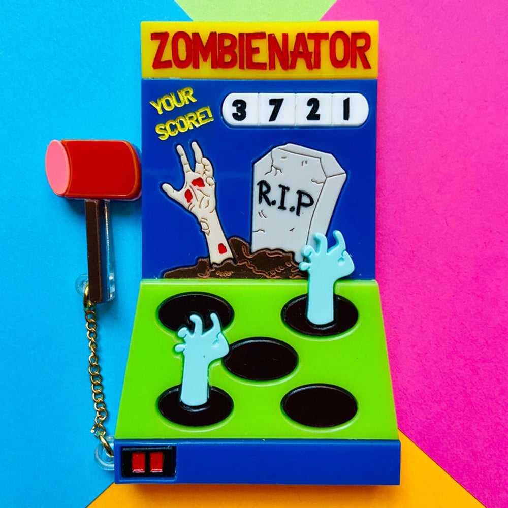 Brooches Creepy Funfair Collection - Zombienator Acrylic Brooch by Makokot Design 1289824376 44 $ Quirks! Stew's Incense