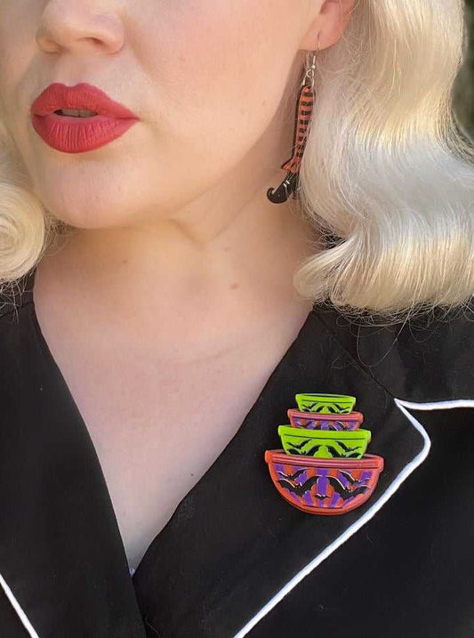 Brooches & Lapel Pins Menacing Mixers Halloween Bowls Brooch by Lipstick & Chrome BR-152 29 $ Shop All Quirks! Stew's Incense