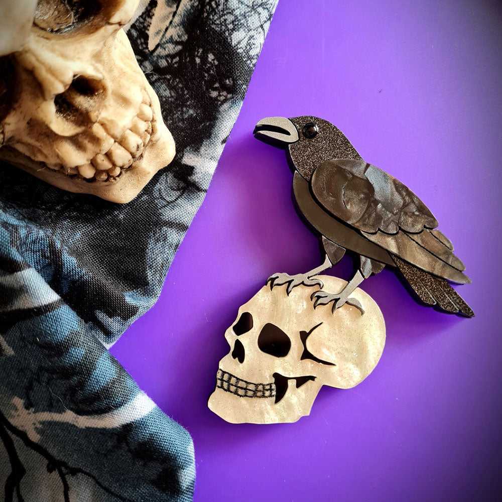 Brooches Nevermore Raven Brooch by Cherryloco 430606670235_2E9F 39 $ Shop All Quirks! Stew's Incense