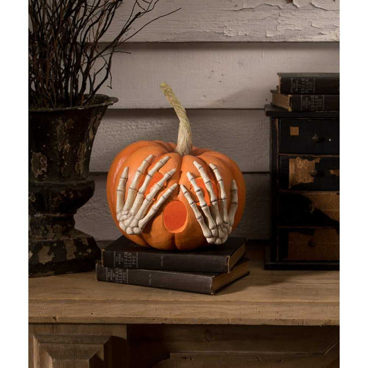 Figurines Peek-a-Boo Pumpkin Orange by Bethany Lowe Designs TD3131 139 $ Shop All Quirks! Stew's Incense