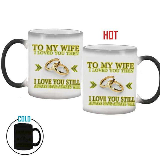 Mug Wedding Anniversary Gift Idea Color Changing Heat Sensitive Magical Ceramic Mug CFMG05173D-W 26 $ Mugs Onetify Stew's Incense