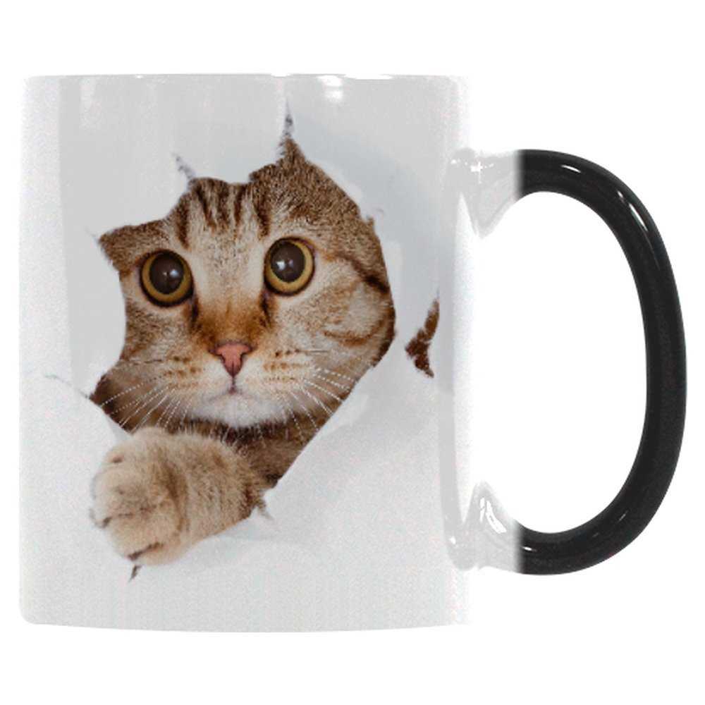 Mug Adorable Cute Lovely Cat Colorful Changing Ceramic Coffee Mug CMCT05175G 24 $ Mugs Onetify Stew's Incense