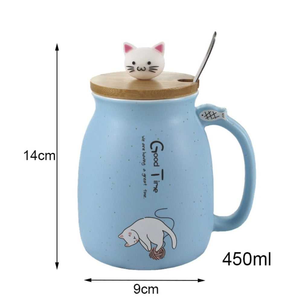 Mug Adorable Cat Cartoon Ceramic Coffee Mug CTM10211A-PNK 36 $ Mugs Onetify Stew's Incense