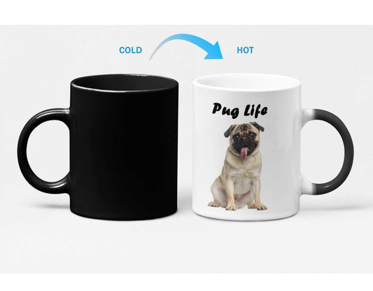 Mug Pug Life Heat Sensitive Color Changing Mug for Dog Lovers CCMLC1011K3 24 $ Mugs Onetify Stew's Incense