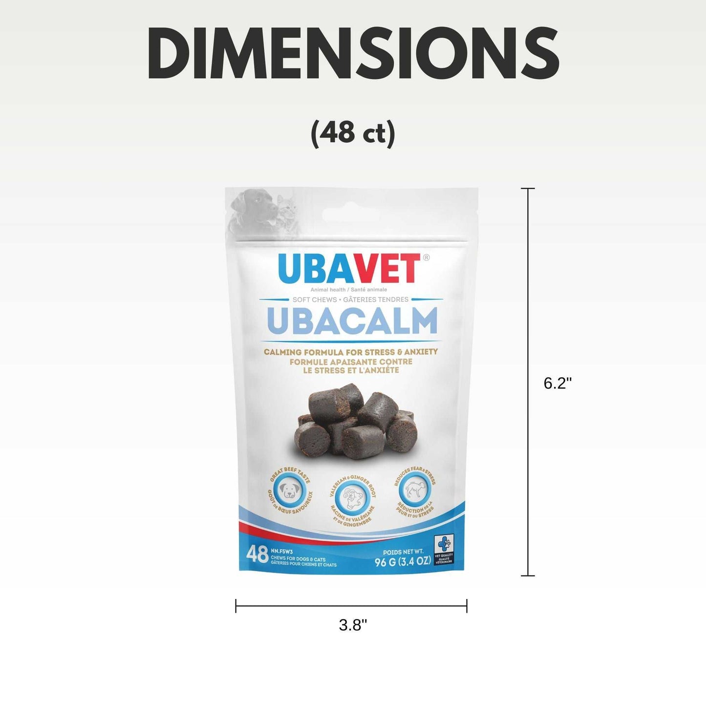 Dog Chews UBAVET Ubacalm Calming and Stress Relief Soft Dog Chews UVUS99220 18 $ Pet Lovers Store American Pet Supplies Stew's Incense