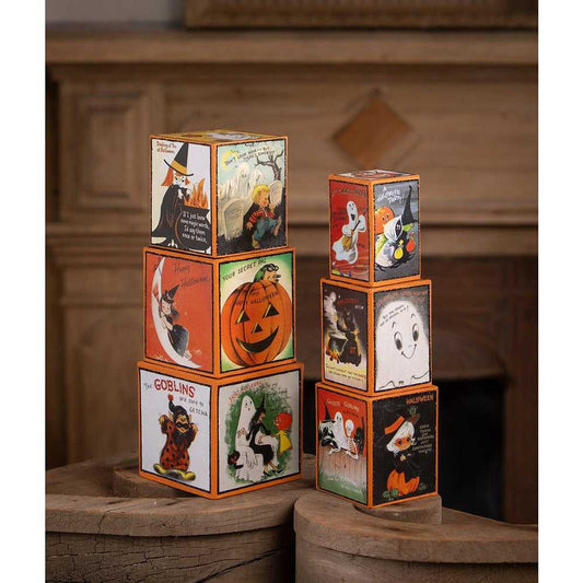 Figurines Retro Hallowen Stacking Blocks by Bethany Lowe Designs TL4356 69 $ Shop All Quirks! Stew's Incense