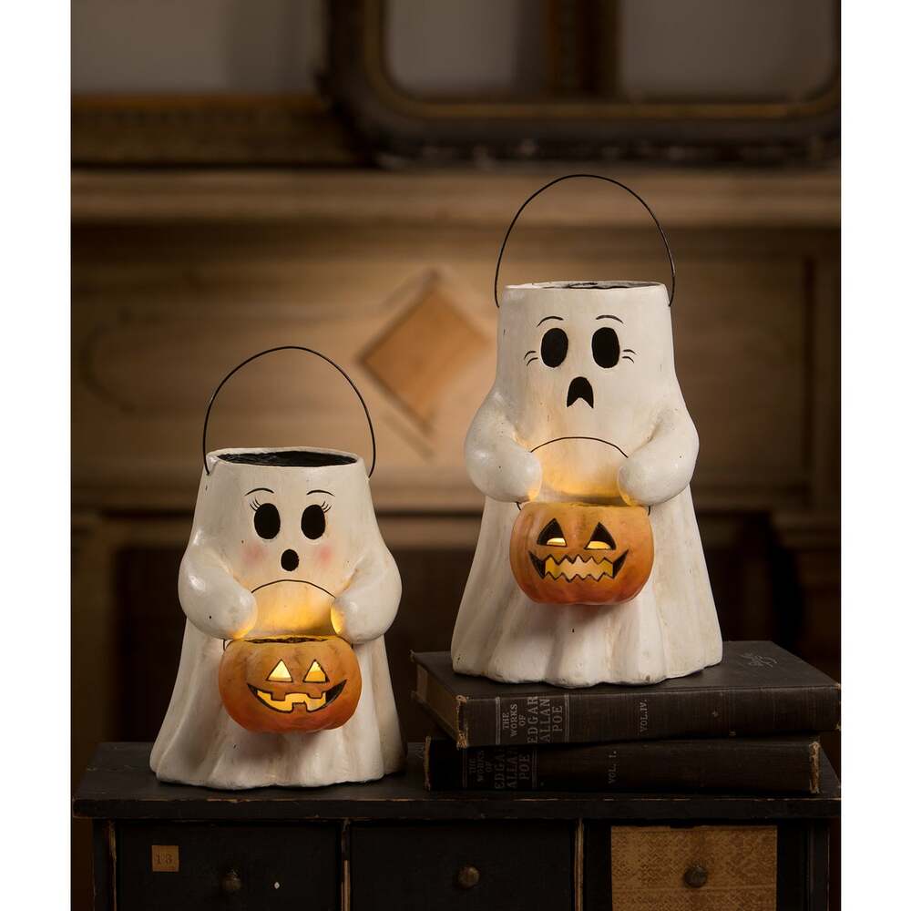 Figurines Sweet Boo With Pumpkin Bucket Paper Mache by Bethany Lowe Designs TJ2310 79 $ Shop All Quirks! Stew's Incense