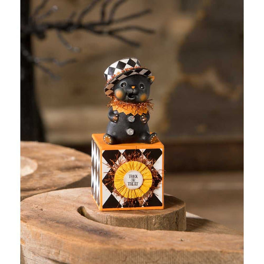 Figurines Top Hat Kitty on Block by Bethany Lowe Designs MA3078 29 $ Shop All Quirks! Stew's Incense