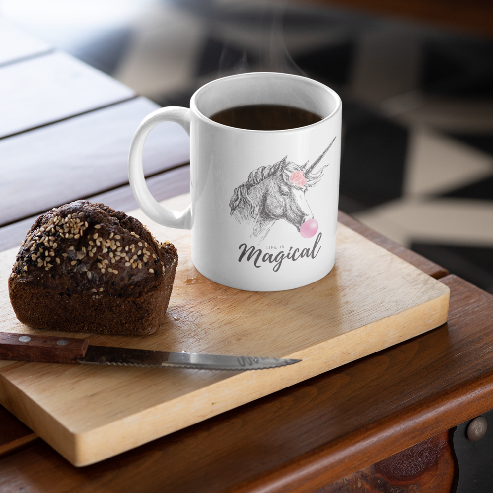 Mug Unicorn Bubble Gum Life is Magical Mug 12610288950945560562 24 $ Mugs Onetify Stew's Incense