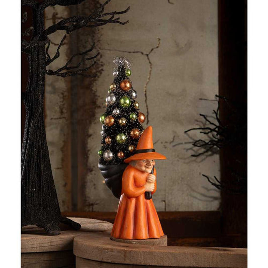 Figurines Witch Carrying Tree by Bethany Lowe Designs TL4363 69 $ Shop All Quirks! Stew's Incense