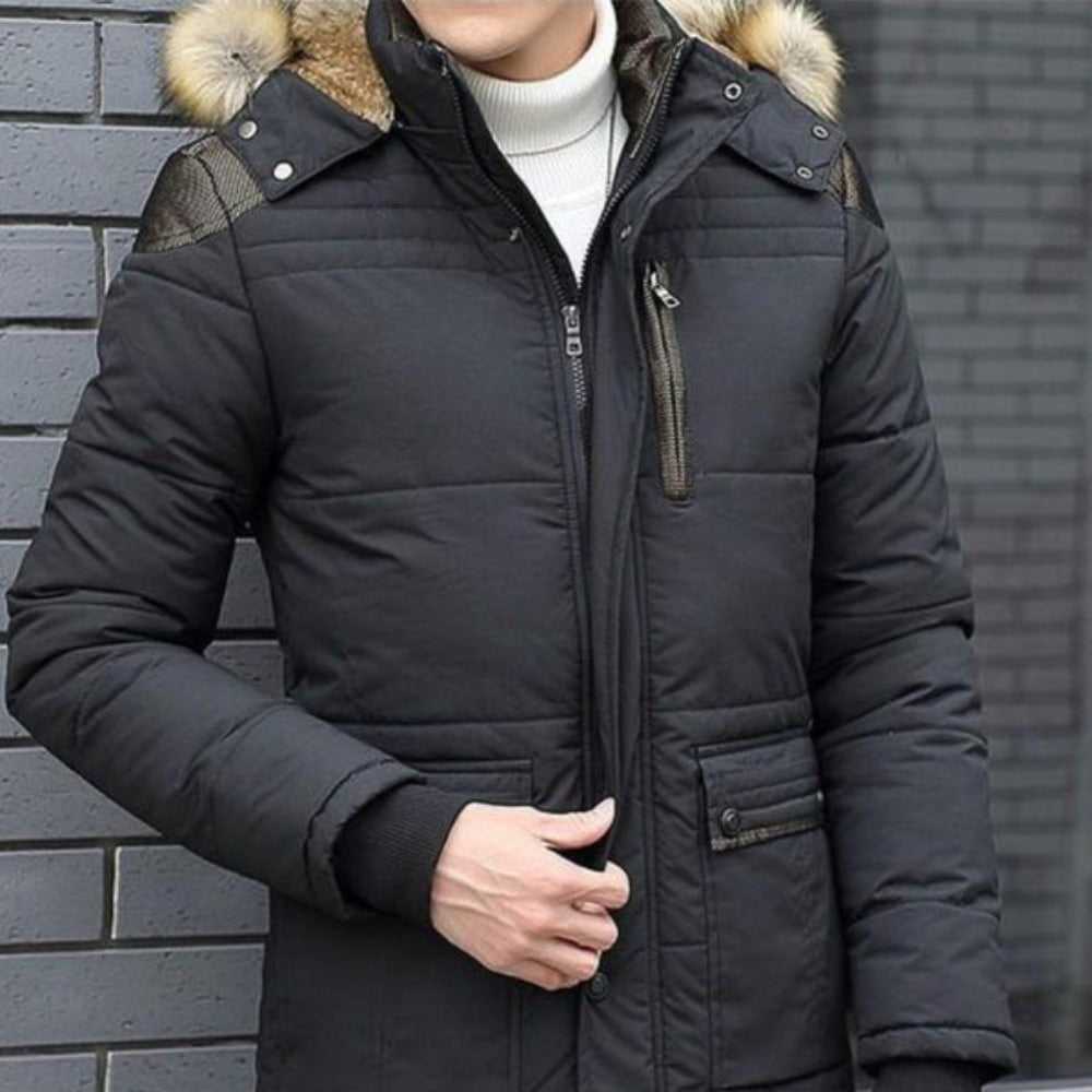 men coats Men Hooded Winter Coat ONMDC001A-BLK-S 146 $ Coats Onetify Stew's Incense
