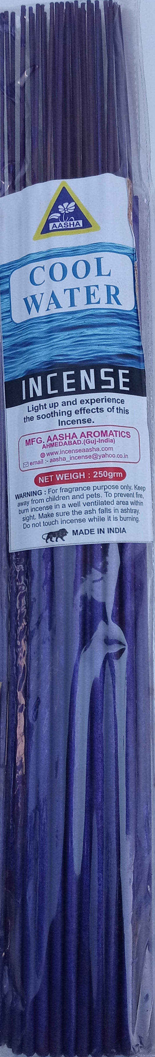 Aasha Cool Water Jumbo Incense Sticks-16 Inch-40 Sticks