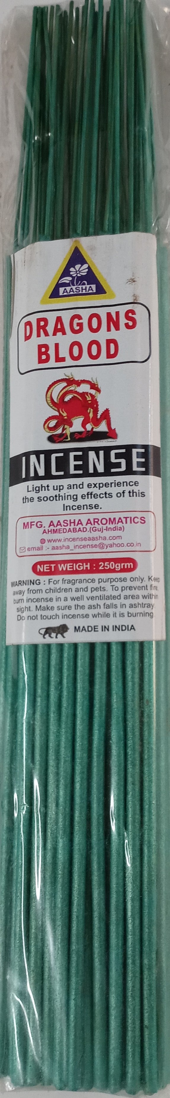 Aasha Dragons Blood Jumbo Incense Sticks-16 Inch-40 Sticks