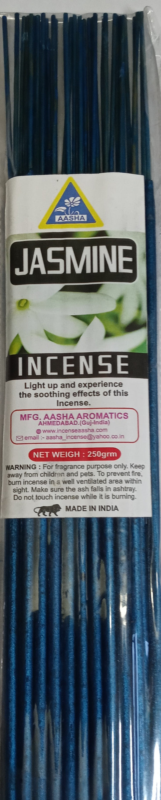 Aasha Jasmine Jumbo Incense Sticks-16 Inch-40 Sticks