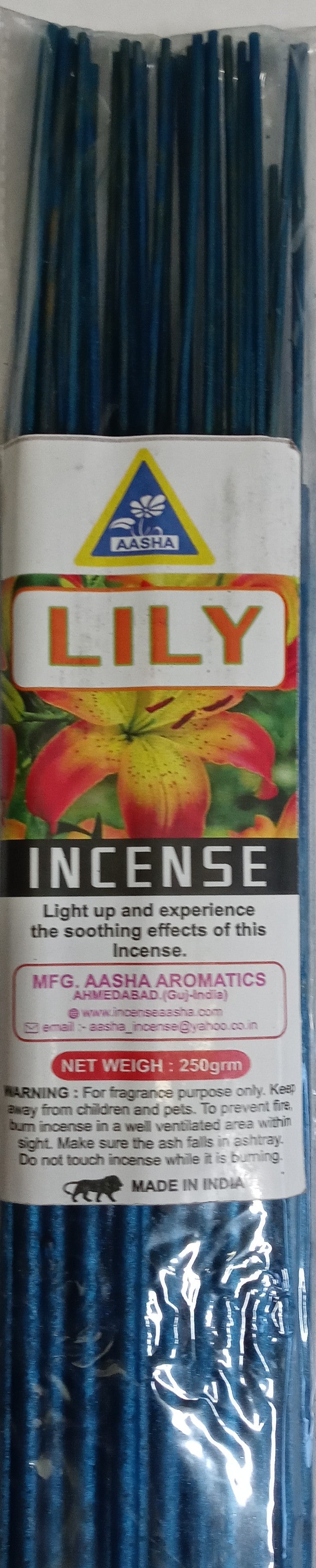 Aasha Lily Jumbo Incense Sticks-16 Inch-40 Sticks