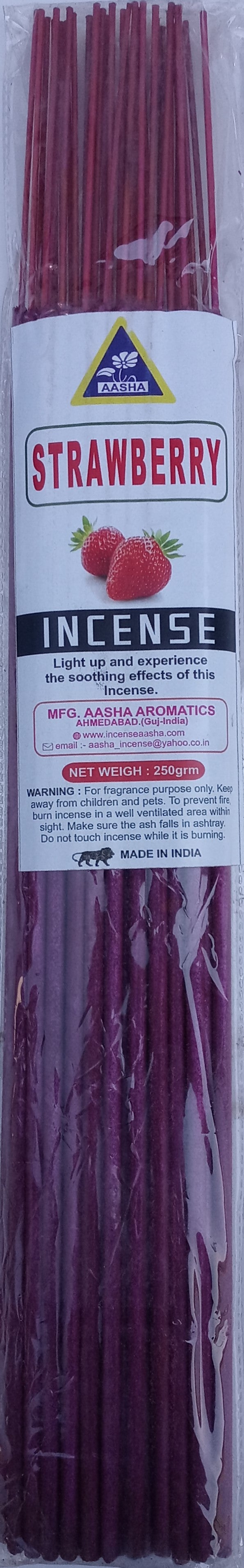 Aasha Strawberry Jumbo Incense Sticks-16 Inch-40 Sticks