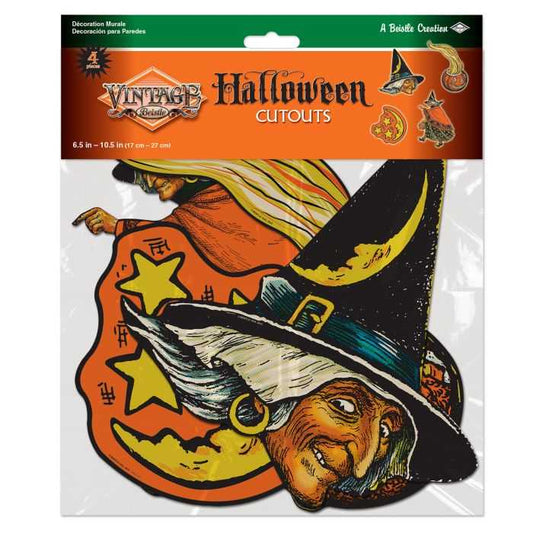 Seasonal Decor, Halloween Vintage Halloween Cutouts Set of 4 by Beistle 01187 11 $ Shop All Quirks! Stew's Incense