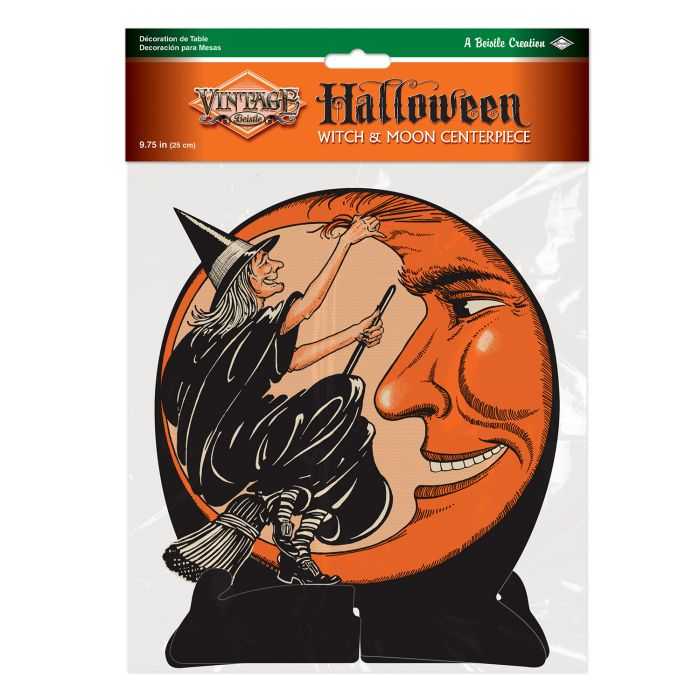 Seasonal Decor, Halloween Vintage Halloween Witch & Moon Centerpiece by Beistle 01550 9 $ Quirks! Stew's Incense