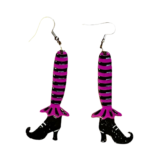 Earrings Bewitching Booties Earrings in PURPLE by Lipstick & Chrome ER-74P 12 $ Shop All Quirks! Stew's Incense