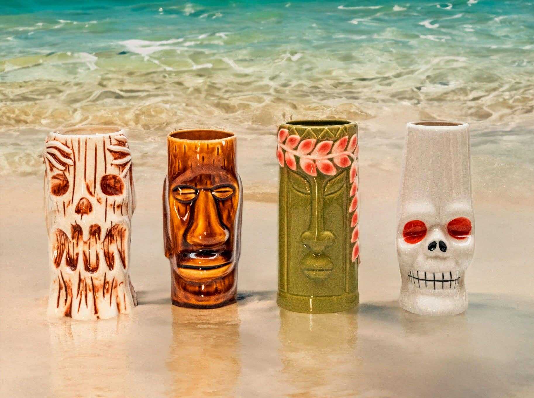 Mugs Hand-Carved and Hand-Painted Tiki Mugs - Assorted Set of 8 LS2209 99 $ Incense Assortments Quirks! Stew's Incense
