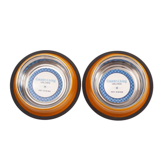 Ribbed Bowls Country Living Set of 2 Ribbed Non-Slip Pet Bowls – Golden Yellow SBS 2414 12 $ Pet Lovers Store American Pet Supplies Stew's Incense