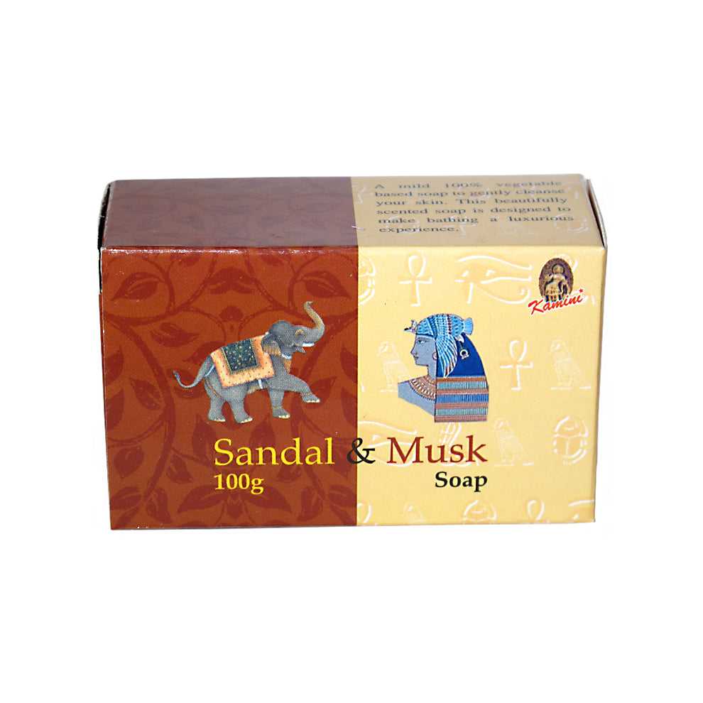 Soap Kamini Sandal & Musk soap RSOASM (SOAP-SM) 2 $ Incense Holders The Witches Sage LLC Stew's Incense