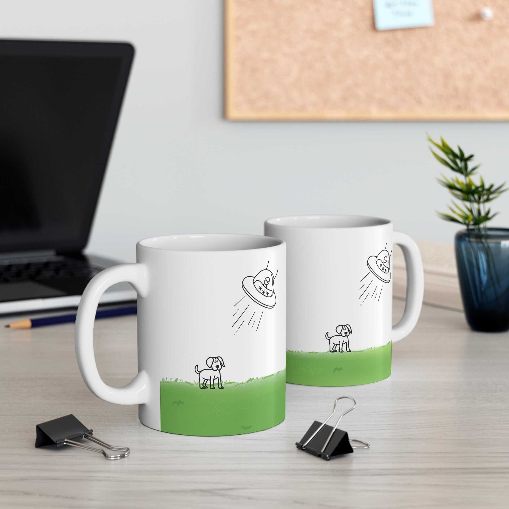 Mug UFO Abducting Dog Mug 21120447712433852452 24 $ Shop All Onetify Stew's Incense