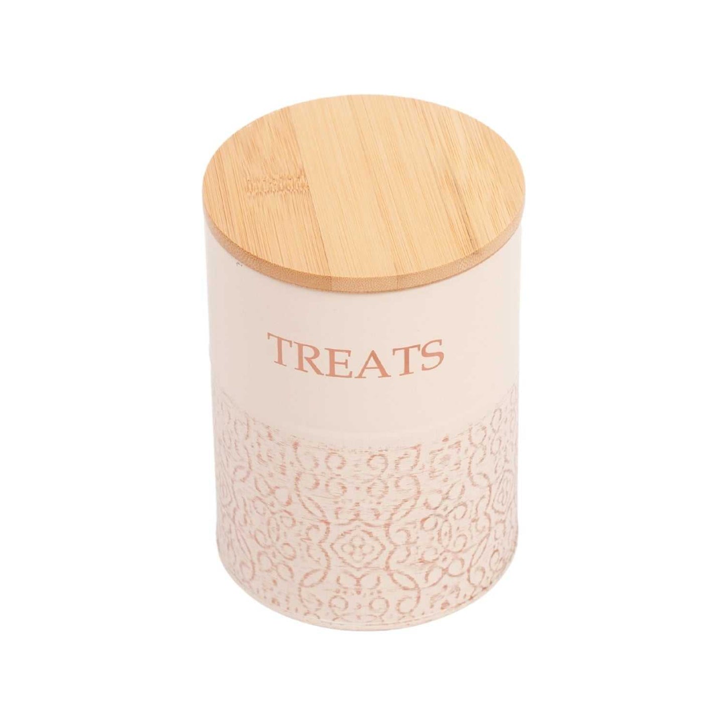 Treat Jar Country Living Dog Treat Canisters - Set of 2 Carbon Steel Jars with Bamboo Lids – White Swan PL3200S 36 $ Pet Lovers Store American Pet Supplies Stew's Incense