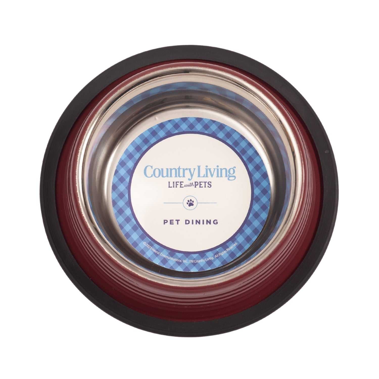 Ribbed Bowls Country Living Set of 2 Ribbed Non-Slip Pet Bowls – Merlot Red SBS 2419 12 $ Pet Lovers Store American Pet Supplies Stew's Incense