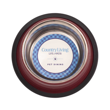 Ribbed Bowls Country Living Set of 2 Ribbed Non-Slip Pet Bowls – Merlot Red SBS 2419 12 $ Pet Lovers Store American Pet Supplies Stew's Incense