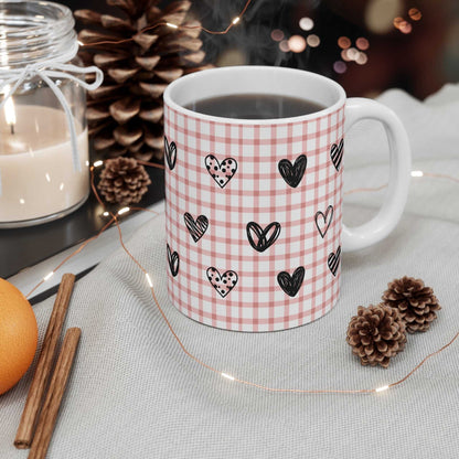 Mug Plaid and Hearts Pink Mug 33461041771972583907 24 $ Mugs Onetify Stew's Incense