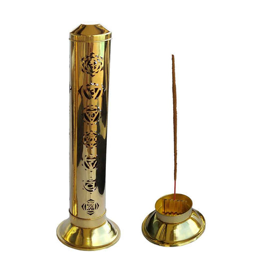Incense Burner 7 Chakra Tower Incense Burner 807BR-D (5360) 14 $ The Witches Sage LLC Stew's Incense