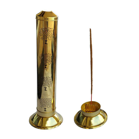 Incense Burner Tree of Life Tower Incense Burner IBBRTOL (807BR-TOL) 14 $ Shop All The Witches Sage LLC Stew's Incense