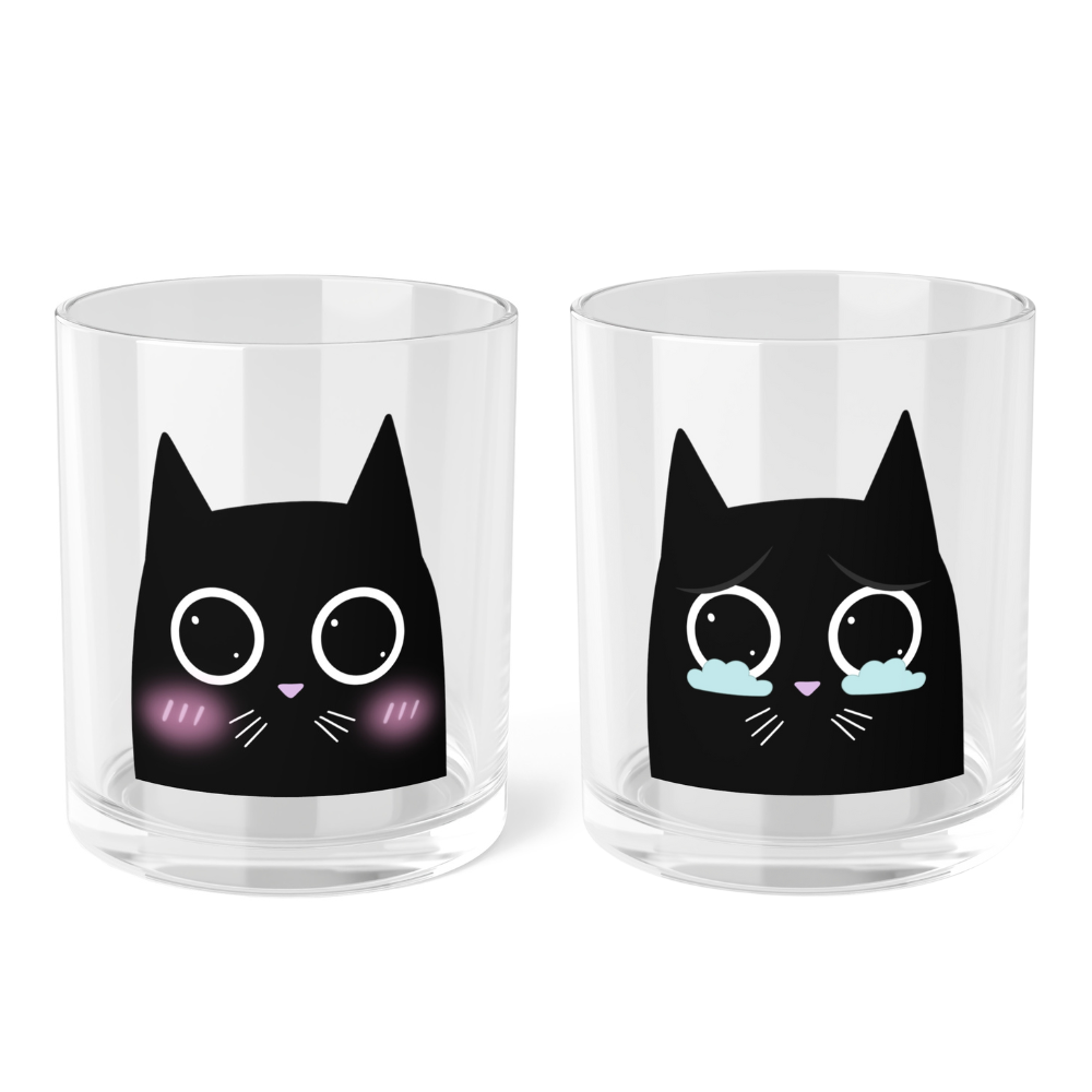 Mug Adorably Emotional Cat Mug Set (2 PCS) 25719173823655958684 54 $ Mugs Onetify Stew's Incense