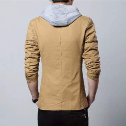 Men Blazer Mens Street Style Hooded Blazer in Black CMU30231C47-BLK-XS 64 $ Coats Onetify Stew's Incense