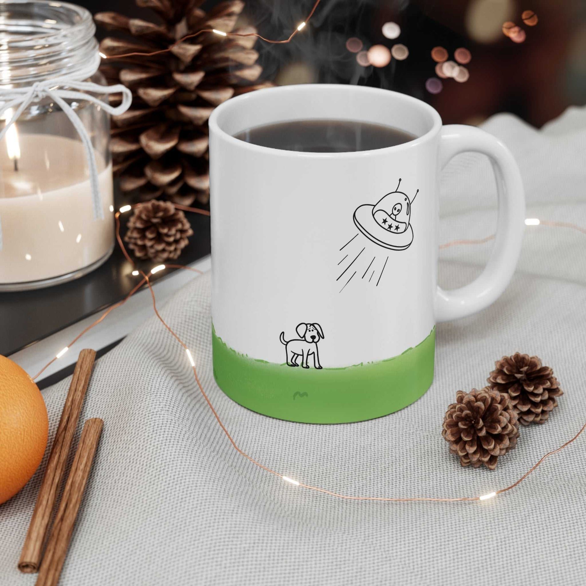 Mug UFO Abducting Dog Mug 21120447712433852452 24 $ Shop All Onetify Stew's Incense