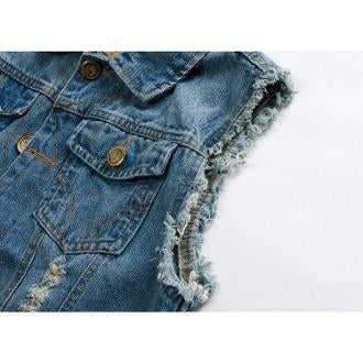 Denim Jackets Mens Street Style Jeans Vest CLAM769089E-BLU-S 46 $ Coats Onetify Stew's Incense