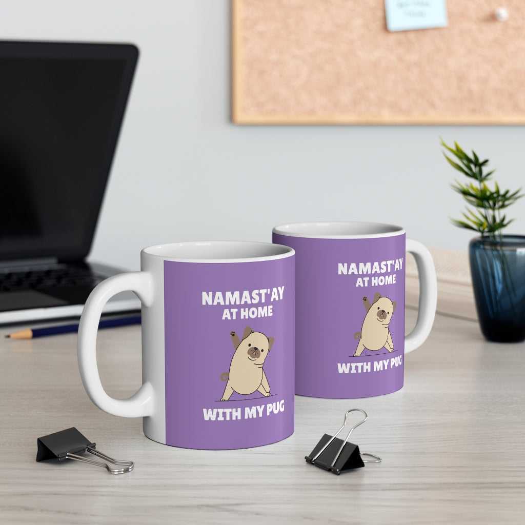 Mug Namast'ay Home with My Pug Mug 2084364798 24 $ Mugs Onetify Stew's Incense