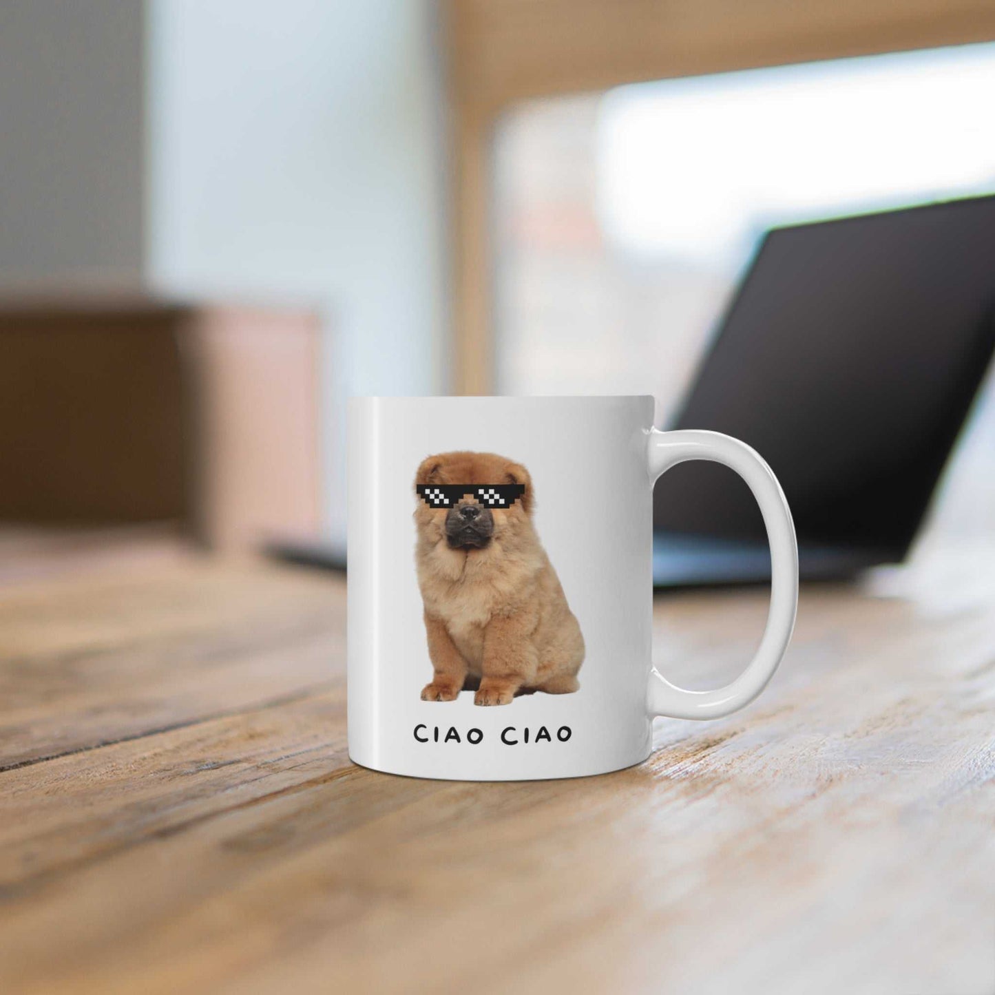 Mug Chow Chow in Pixel Sunglasses Mug 23068516077151964956 24 $ Mugs Onetify Stew's Incense