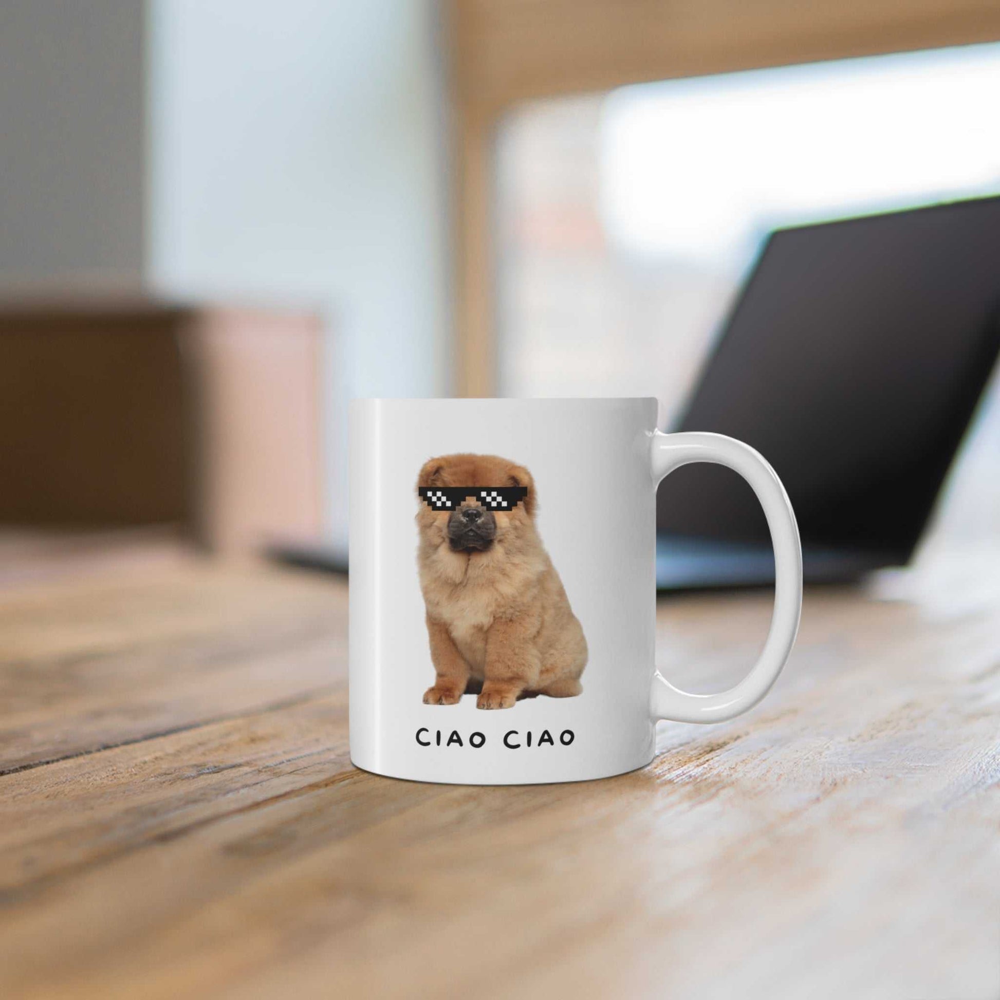 Mug Chow Chow in Pixel Sunglasses Mug 23068516077151964956 24 $ Mugs Onetify Stew's Incense