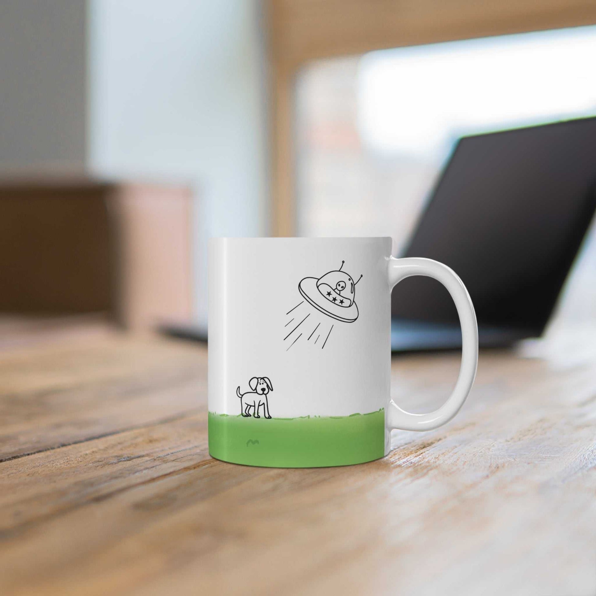 Mug UFO Abducting Dog Mug 21120447712433852452 24 $ Shop All Onetify Stew's Incense