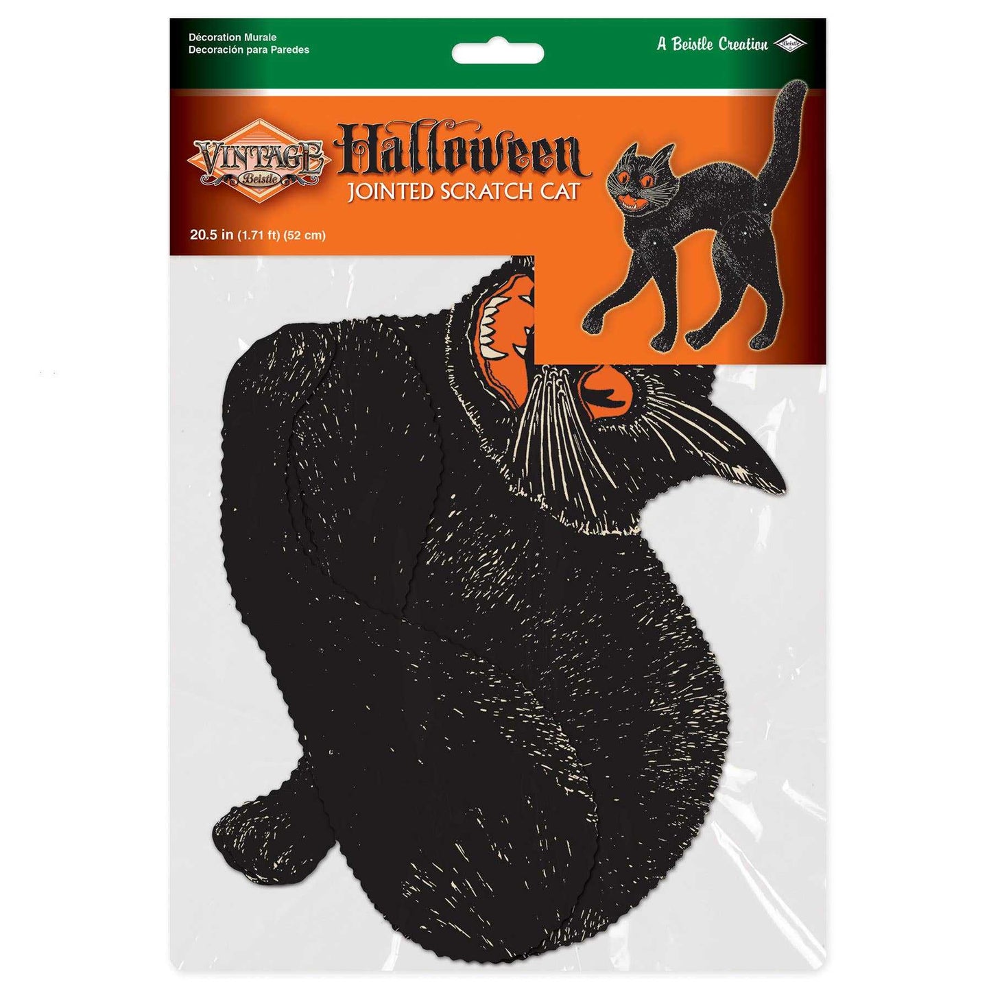 Seasonal Decor, Halloween Vintage 30" Halloween Jointed Scratch Cat by Beistle 01177 12 $ Shop All Quirks! Stew's Incense
