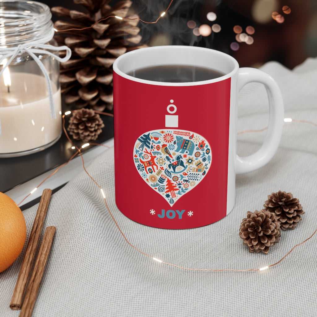 Mug Holiday Ornament with Joy Ceramic Mug 11oz 3576314606 24 $ Mugs Onetify Stew's Incense