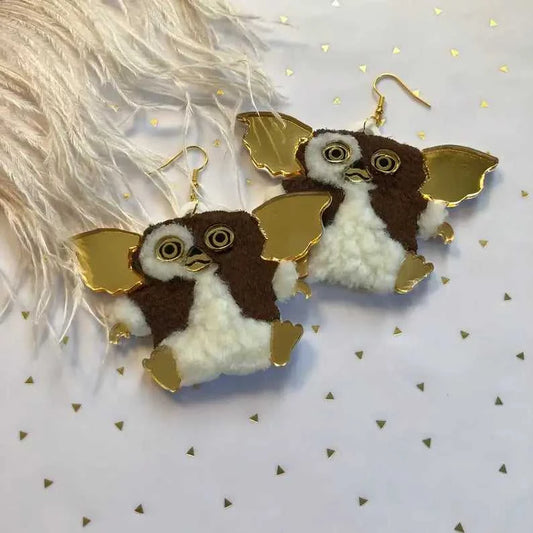 Earrings Gizmo Gremlins Acrylic & Fur Earrings 58677332 42 $ Quirks! Stew's Incense