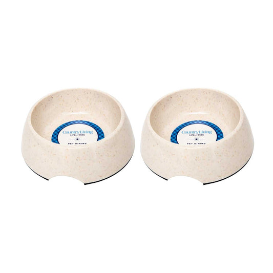 Bamboo Bowls Country Living Set of 2 Natural Fiber Dog Bowls – White Swan SPD-613 21 $ Pet Lovers Store American Pet Supplies Stew's Incense