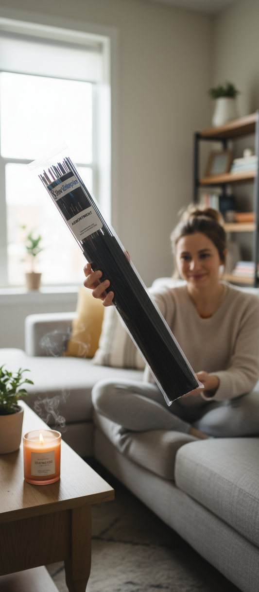 Stews Enterprise Assorted 19 Inch Jumbo Incense Sticks - 15 Sticks