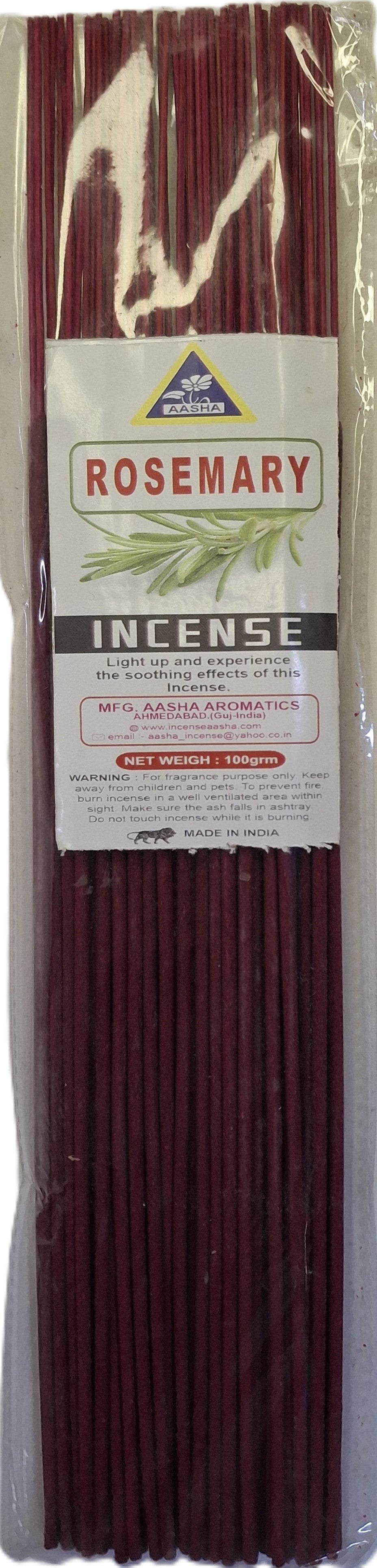 Aasha Rosemary Incense Sticks-12 Inch-Approx. 60 Sticks