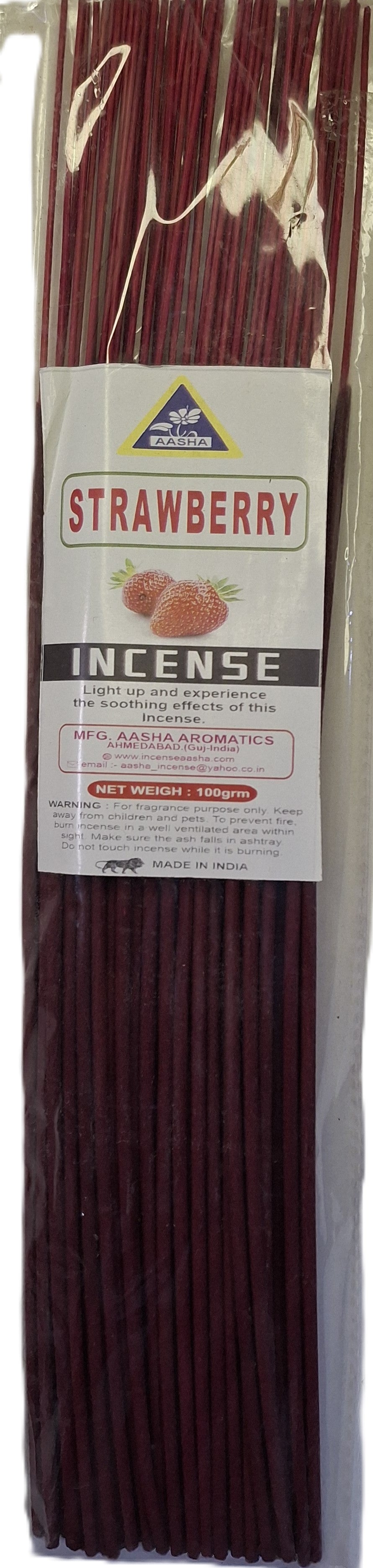 Aasha Strawberry Incense Sticks-12 Inch-Approx. 60 Sticks