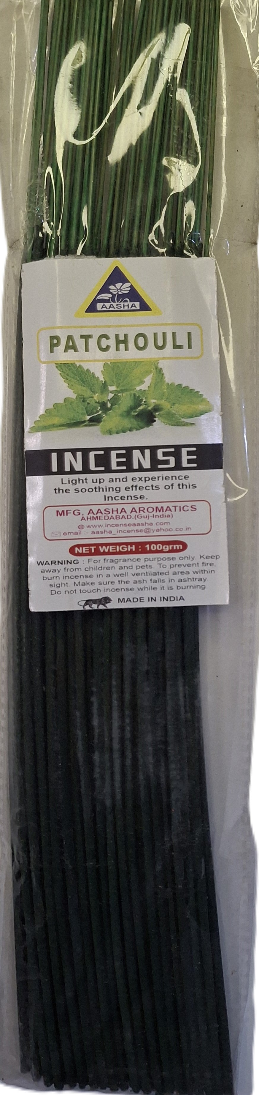 Aasha Patchouli Incense Sticks-12 Inch-Approx. 60 Sticks