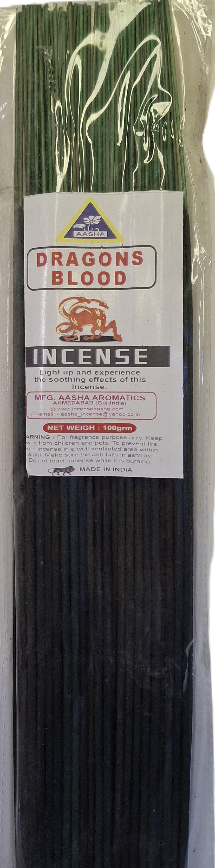 Aasha Dragon's Blood Incense Sticks-12 Inch-Approx. 60 Sticks